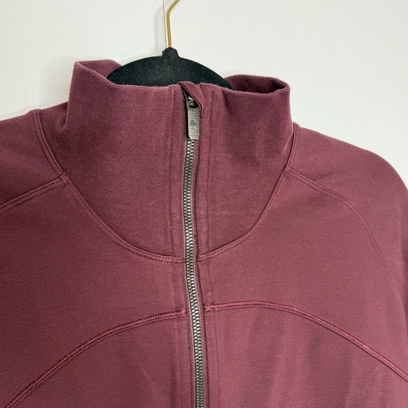 Lululemon Cover Your Tracks Zip Up Jacket - Cassis Burgundy - Size 10 - Picture 5 of 14